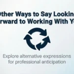 Other Ways to Say Looking Forward to Working With You
