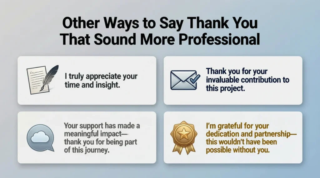 Other Ways to Say Thank You