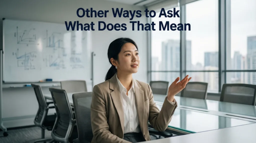 Other Ways to Ask What Does That Mean