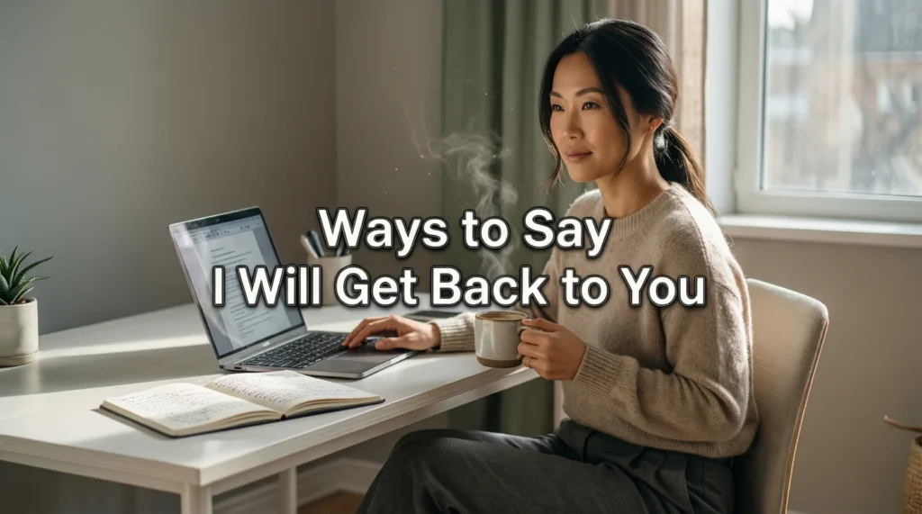 Beyond “I’ll Get Back to You”