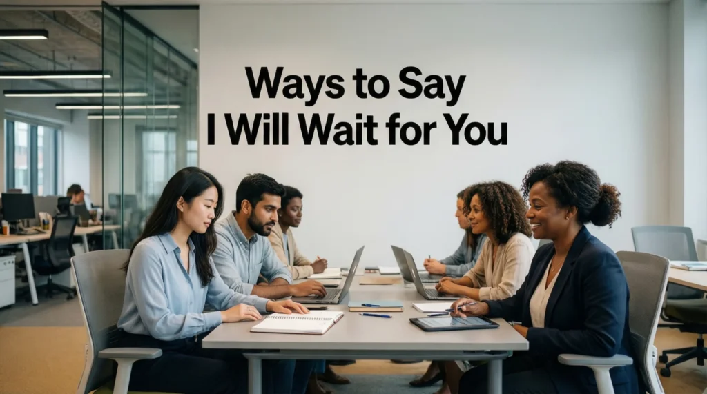 Other Ways to Say Ways to Say I Will Wait for You