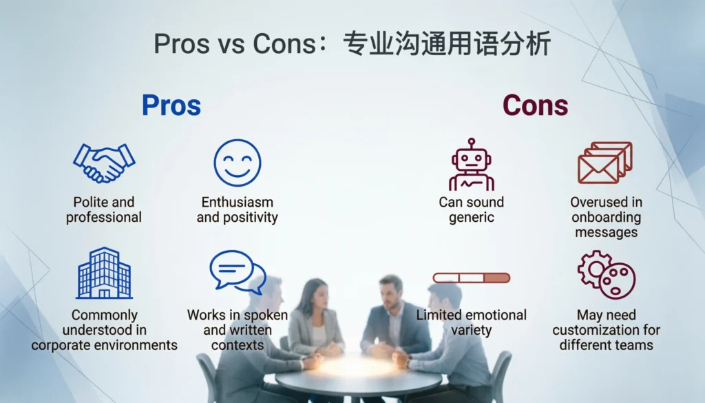 Pros and Cons of Using “Looking Forward to Being Part of the Team”