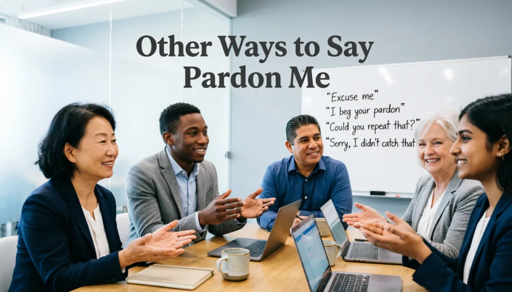 Other Ways to Say Pardon Me