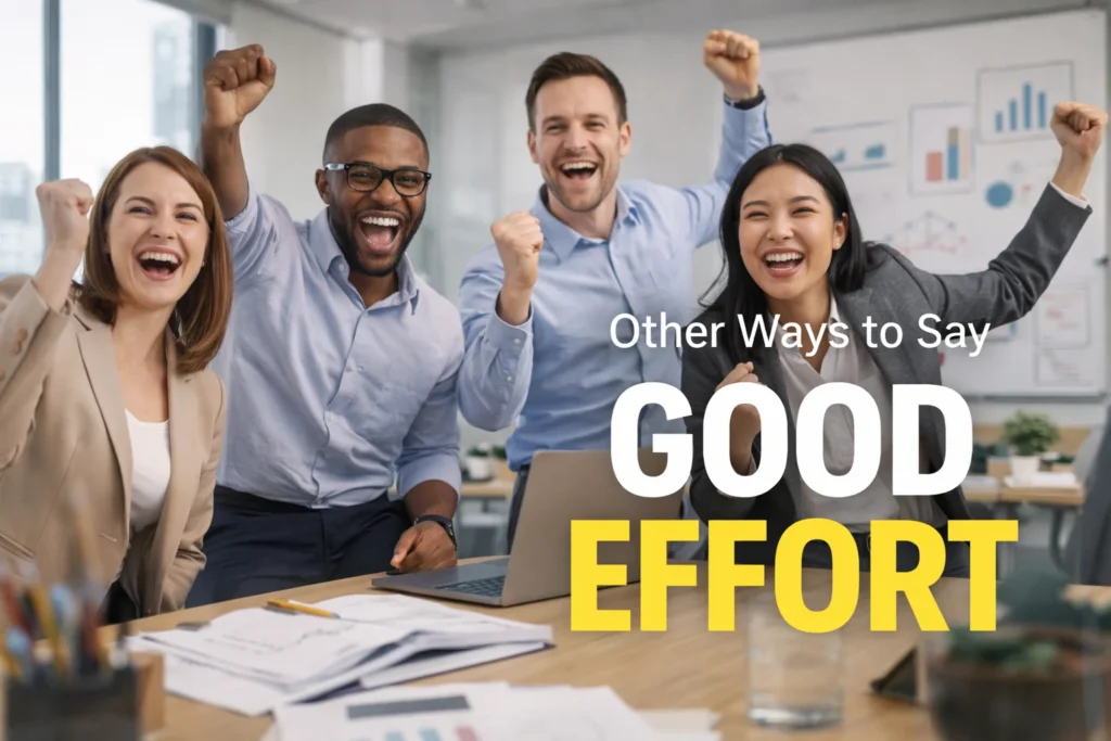 Other Ways to Say Good Effort